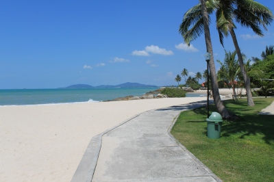 Salah satu pantai di Pulau Bangka, Pantai Parai Tenggiri.